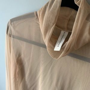 Eliza Faulkner Mesh Turtleneck